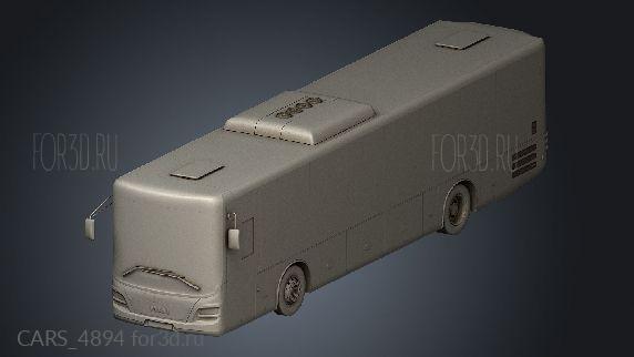 MAN Lions Intercity Bus interior 2015 stl model for CNC