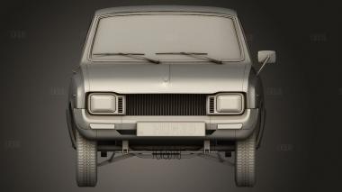 Mazda 1000 2 -дверный седан 1973 3d stl модель для ЧПУ