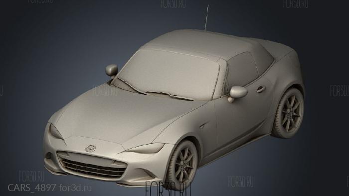 Mazda MX 5 Mk 4 2014 stl model for CNC