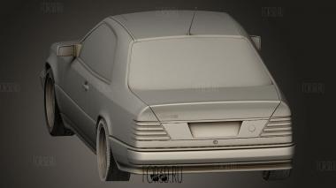 Mercedes Benz E cla Mk2 C124 coupe AMG 1988 3d stl модель для ЧПУ