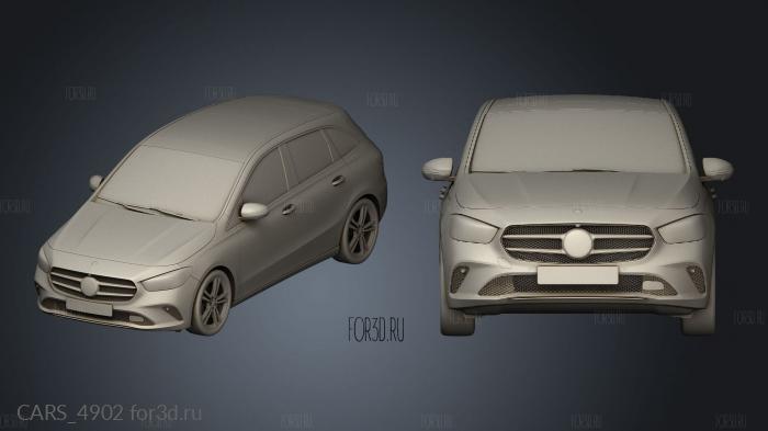 Mercedes Benz B Class stl model for CNC