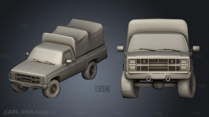 Military Truck stl model for CNC