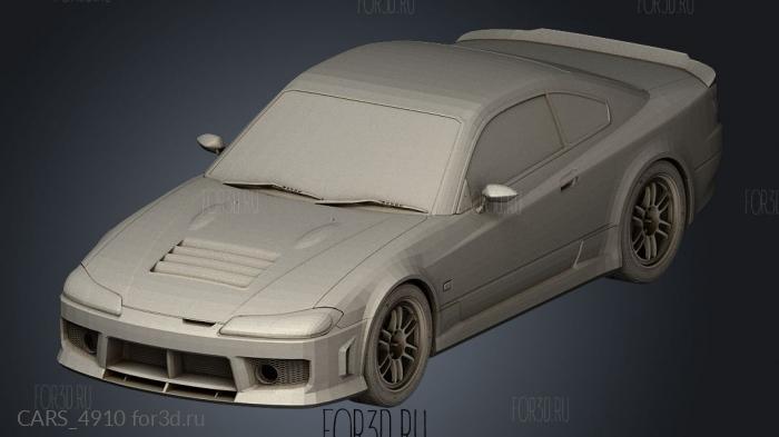 Nissan Silvia Neo Runner S15 stl model for CNC