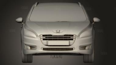 Peugeot 508 sw 2011 3d stl модель для ЧПУ