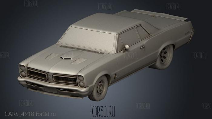 Pontiac Gto Turbo Freak stl model for CNC