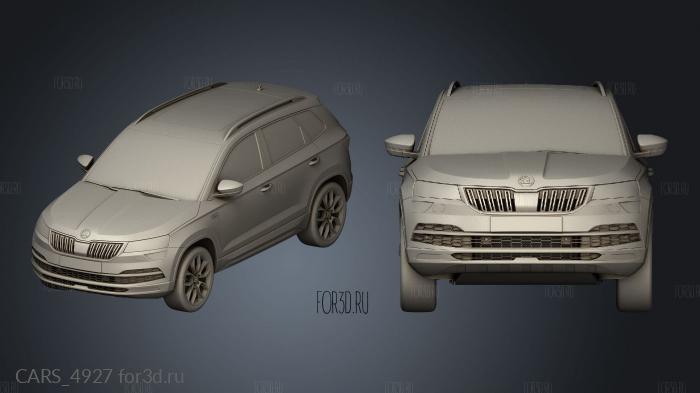 skoda karog scout stl model for CNC