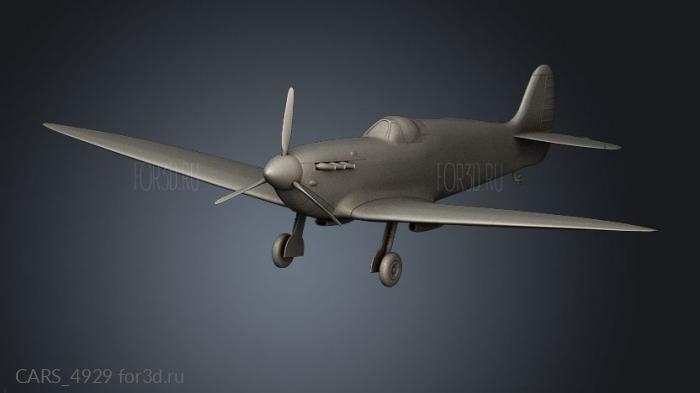 marine Spitfire MK stl model for CNC