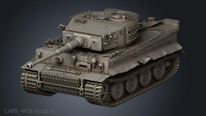 Tiger stl model for CNC