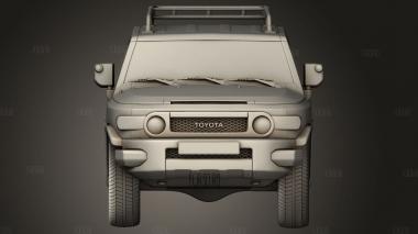 Toyota FJ CruiserГибкие животныеJ15 С интерьером 2010 3d stl модель для ЧПУ