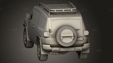 Toyota FJ CruiserГибкие животныеJ15 С интерьером 2010 3d stl модель для ЧПУ