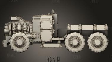 Двигатель грузового автомобиля 3d stl модель для ЧПУ