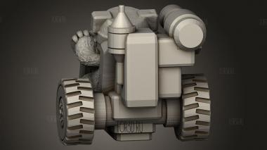 Ракетная установка Urzan Trike 3d stl модель для ЧПУ