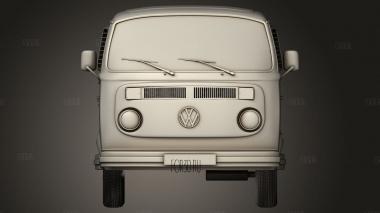 Пассажирский фургон Volkswagen Transporter Mk 2 T2 1972 3d stl модель для ЧПУ