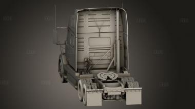 Трехосный тягач Vo o VNL 781 2002 3d stl модель для ЧПУ