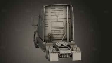 Трехосный тягач Vo o VN 780 2002 3d stl модель для ЧПУ