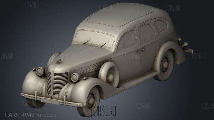 ZIS 101A 1939 stl model for CNC