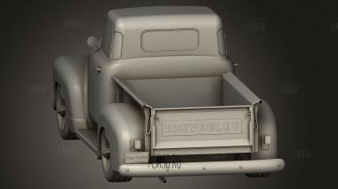 Грузовик Шевроле 1957 года Грузовик Шевроле 1957 года 3d stl модель для ЧПУ
