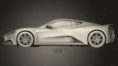 Автомобиль Zenvo Zenvo ST1 2010 3d stl модель для ЧПУ