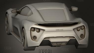 Автомобиль Zenvo Zenvo ST1 2010 3d stl модель для ЧПУ