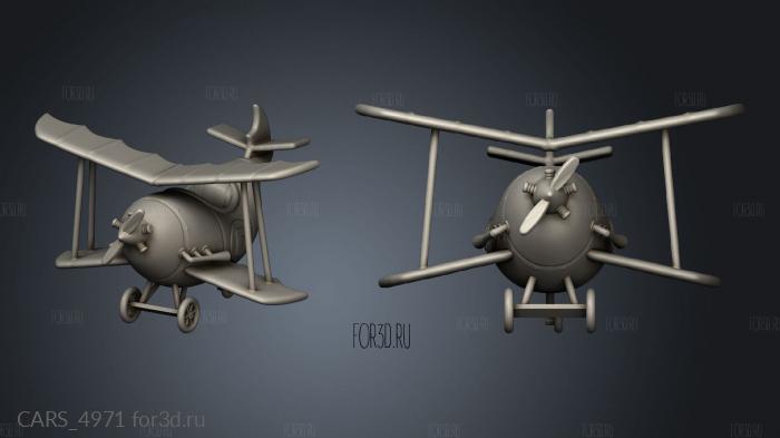 Dastardly And Muttley Machines DASTARDLY PLANE stl model for CNC