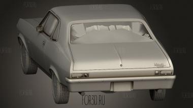 Шевроле ва 1969 3d stl модель для ЧПУ