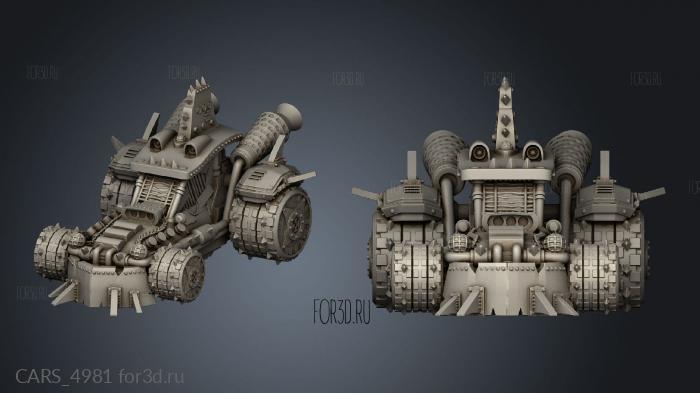 Death Car stl model for CNC