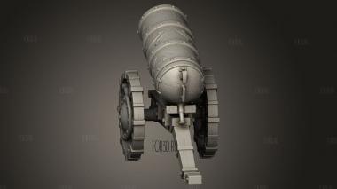 Миномет DV 3d stl модель для ЧПУ