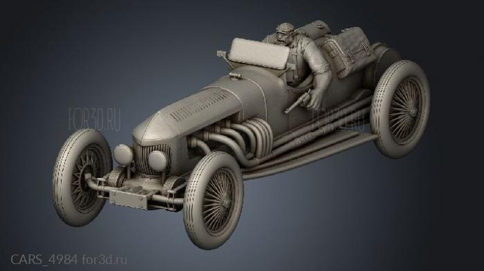 Gangster Car stl model for CNC