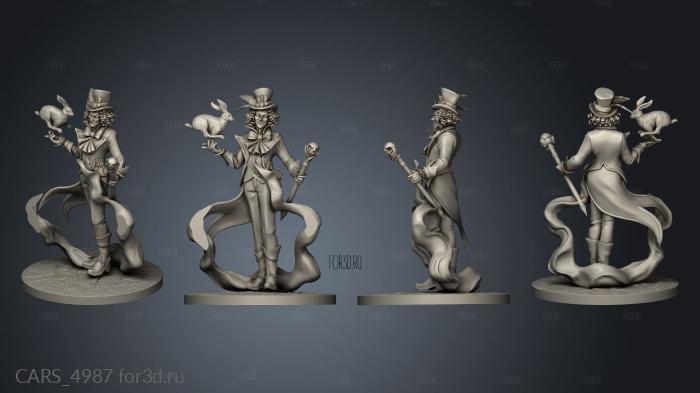 Mad Hatter PS stl model for CNC