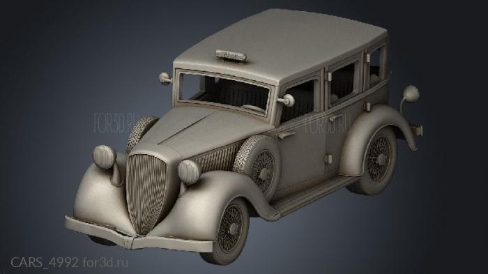 Taxi stl model for CNC