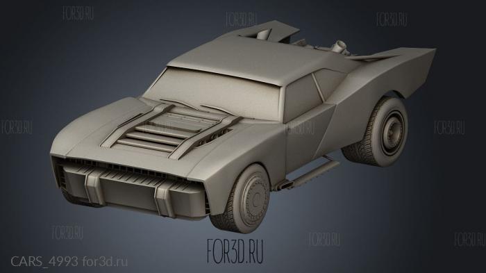 the batman batmobile stl model for CNC