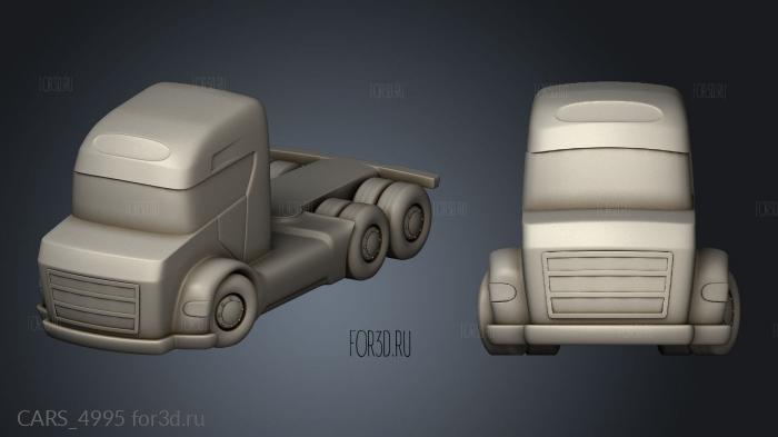 Toy Car stl model for CNC