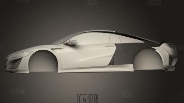 Acura NSX Mk2 2016 3d stl модель для ЧПУ
