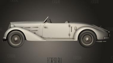 Alfa Romeo 6C 2300 S Touring Пескара Спайдер 1935 3d stl модель для ЧПУ