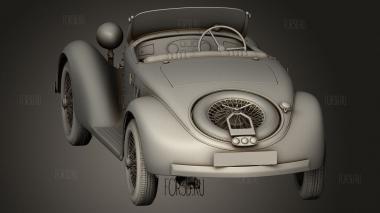 Alfa Romeo 6C 2300 S Touring Пескара Спайдер 1935 3d stl модель для ЧПУ