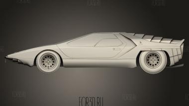 Концепт Alfa Romeo Carabo 1968 3d stl модель для ЧПУ