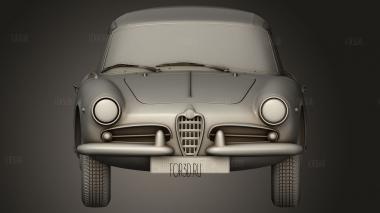 Альфа Ромео Джульетта Mk1 750 спайдер 1955 3d stl модель для ЧПУ