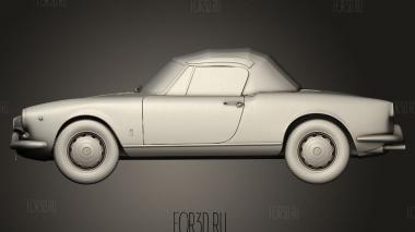 Альфа Ромео Джульетта Mk1 750 спайдер 1955 3d stl модель для ЧПУ