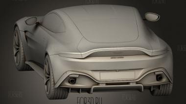 Aston Martin Vantage 2019 3d stl модель для ЧПУ