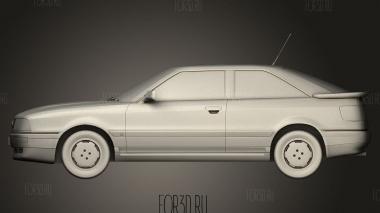 Audi Coupe Mk2 8 B 1988 3d stl модель для ЧПУ
