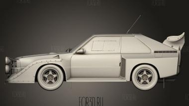 Audi Quattro Sport S1 1985 3d stl модель для ЧПУ