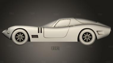 Bizzarrini gt 3d stl модель для ЧПУ