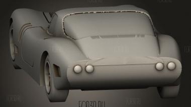 Bizzarrini gt 3d stl модель для ЧПУ
