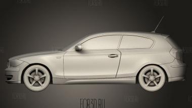 BMW 1 3-дверный 2009 3d stl модель для ЧПУ