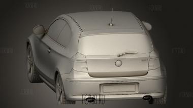 BMW 1 3-дверный 2009 3d stl модель для ЧПУ