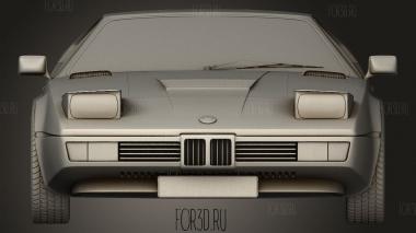 BMW M1 1979 3d stl модель для ЧПУ