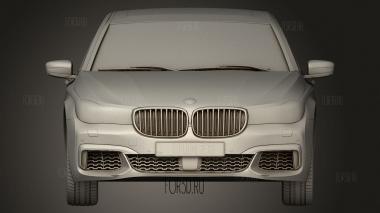 BMW M7 G12 с интерьером 2017 3d stl модель для ЧПУ