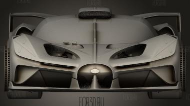 Концепт Bugatti Bolide 3d stl модель для ЧПУ