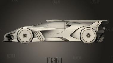 Концепт Bugatti Bolide 3d stl модель для ЧПУ
