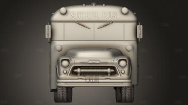 Школьный автобус Chevrolet 4500 1956 3d stl модель для ЧПУ